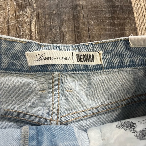 Lovers + Friends Distressed High Rise Ryan Shorts - Picture 3 of 7